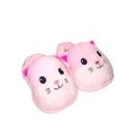 Pantufa infantil bichinhos gatinha antiderrapante pelúcia