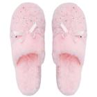 Pantufa Infantil Feminina Brilhante Rosa Inverno Quente