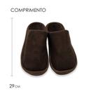 Pantufa Masculina Lisa Marrom 44/45