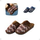 Pantufa Masculino Xadrez Chinelo Adulto Confortável Inverno