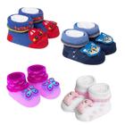 Pantufa Meia Bebê Sapatinho Recém-nascido Frajolinha Baby