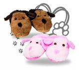 Pantufa Personagem Quentinha Kit Casal Cachorro