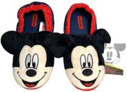 Pantufa Sapatilha ChineloDe Menino Personagem Mickey Mouse Disney - Azul E Vermelho - Tamanho 32/33