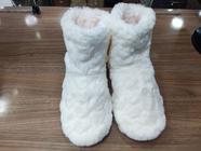 Pantufa Sapato Antiderrapante Com pelo Super Quente Inverno
