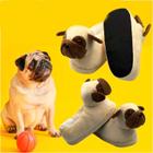 Pantufas Cachorro Pug 3D Tamanho Único Quentinha Casa Doméstica Chinelo Personalizada