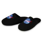 Pantufas Chinelo Preto Nasa Com Solado De Borracha Antiderrapante Adulto E Infantil Unissex