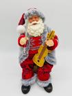 Papai Noel Colection Sentado 23cm Violinista - Magizi