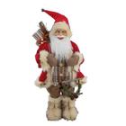 Papai Noel Decoração Natalina com Saco de Presente Vermelho Natal Comus 60cm