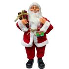 Papai Noel Decorativo Com Caixa De Presente Enfeite Natal