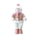 Papai Noel ou Boneco de Neve em Pé Natal Rose Luxuoso 41cm