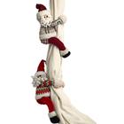 Papai Noel Segura Cortina de Boneca Natal 37cm - Natalício