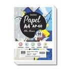 Papel A4 AP-60 Pauta Branca 180g/m² Com 50 Folhas