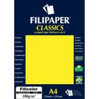 Papel a4 color filicolor amarelo 180g. filiperson