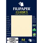 Papel a4 linho marfim 180g. filiperson