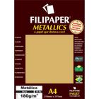 Papel A4 Metalico Ouro 180GR.