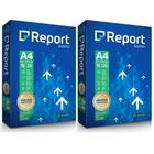 Papel A4 Report - Suzano - Branco 75g/m2 - 210mmx297mm - (500 folhas) - Kit com 02 pacotes