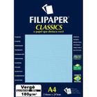 Papel a4 verge agua marine 180g. filiperson