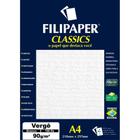 Papel A4 Vergê Branco Classics 90G CX com 100 - Filiperson