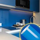 Papel Adesivo Contact Azul 10 Metros Papel de Parede Autoadesivo Decoração Casa Sala Cozinha Móveis Painel Parede