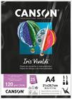 Papel Canson a4 120g Iris Vivald 25fls Preto