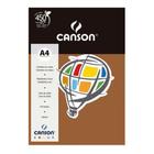 Papel Canson A4 15 Folhas Cor Chocolate - Canson