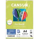 Papel Canson Iris Vivaldi A4 185g 25 Folhas Cores Citricas