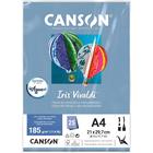 Papel Canson Iris Vivaldi A4 185g 25 Folhas Sortidos Água