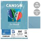 Papel Canson Iris Vivaldi A4 185g 25fls Cor Azul Claro