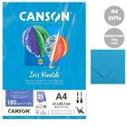 Papel Canson Iris Vivaldi A4 185g 25fls Cor Azul Royal