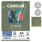 Papel Canson Iris Vivaldi A4 185g 25fls Verde Safari