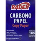 Papel Carbono para Lápis A4 Azul - Caixa com 100 Unidades - Radex