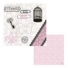 Papel Cardstock Scrapbook Artesanato Vintage Renda Princesa