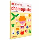 Papel chamequinho a4 amarelo 75g/m2 / 100fl / chamex