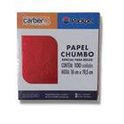 Papel Chumbo Especial para Bolos Vermelho 18x19,5cm Cromus c/100 un