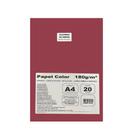 Papel Color Colordrop Vinho A4 180g 20 Folhas