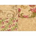 Papel com Estampa Floral Vintage Ref 5064