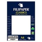 Papel couchê brilho branco 120g/m² 50 folhas - fp02209 - filipaper - FILIPERSON