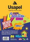 Papel criativo A4 120g Usapel neon 5 cores com 25 folhas