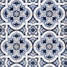 Papel D Parede Adesivo Vinil Azulejo 30 Ladrilho Azul 3,05m - DecoraPlus