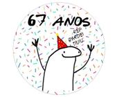 Papel De Arroz Bento Cake Flork Meme 67 Anos - Mec Art