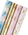 Papel de embrulho WRAPAHOLIC Christmas Gold/Purple Gnome x4