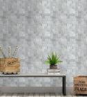 Papel de Parede 10 Metros Adesivo Marmore Pedras em Tons de Cinza