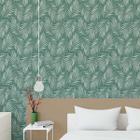 Papel de Parede 12M Floral Jardim Verde 3d Vinilico Auto Colante Estilo Flor Claro Jardim