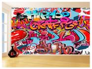 Papel De Parede 3D Arte Graffiti Mural Grafite 3,5M Tra105