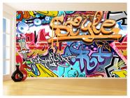 Papel De Parede 3D Arte Graffiti Mural Grafite 3,5M Tra131