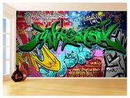 Papel De Parede 3D Arte Graffiti Mural Grafite 3,5M Tra32