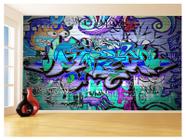 Papel De Parede 3D Arte Graffiti Mural Grafite 3,5M Tra77