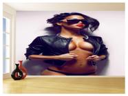 Papel De Parede 3D Arte Mulher Sexy Lingerie 3,5M Tra151