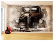 Papel De Parede 3D Carro Antigo Hot Rod Custom 3,5M Cxr70