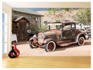 Papel De Parede 3D Carro Antigo Hot Rod Custom 3,5M Cxr91